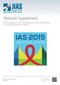 8th IAS Conference on HIV Pathogenesis, Treatment and Prevention (IAS 2015).